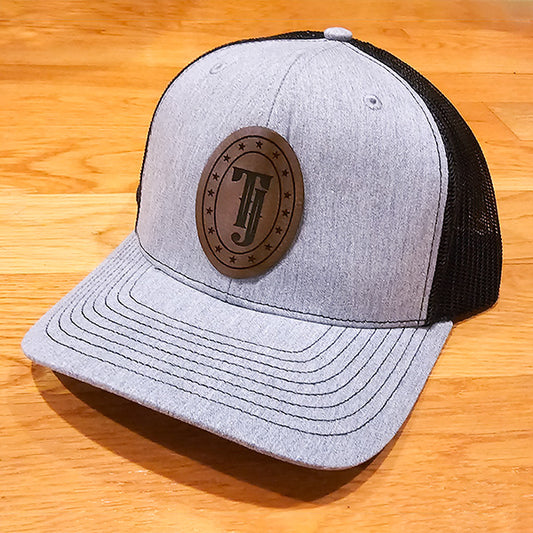 Turbo John “TJ” Leather Patch Trucker Hat